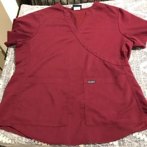 Berry Scrub Top